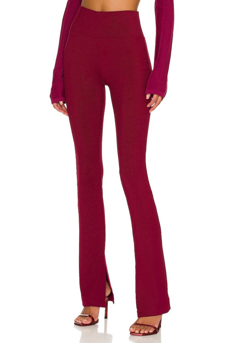 Nicholas Ribbed Prune Delia Leggings Size 0
